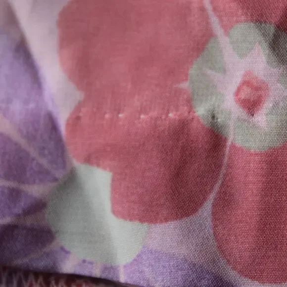 Vintage Old Navy Floral Sundress Babydoll Tea Length Pink 90s Y2K Barbiecore 10 - Picture 6 of 14